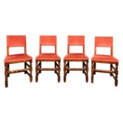 H. Pander & Zonen, The Hague, Netherlands Four Art Deco dining chairs