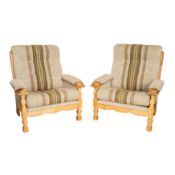 Attributed to Henning Kjærnulf (Danish, 20th Century) Pair of Easy Chairs