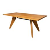 Jean Prouvé (French 1901-1984) for Vitra, Switzerland 'Solvay' or 'S.A.M Bois Table'