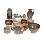 Studio pottery by various makers Francis (Frank) Dillon (British) / Brian Holt (British)
