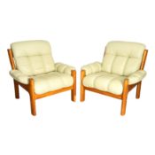 Ekornes, Norway Pair of Lounge Chairs