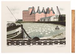 David Gentleman (British b.1930) 'Mistley Quay, Essex'
