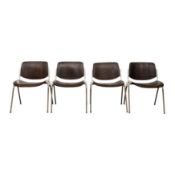 Giancarlo Piretti (Italian b.1940) for Anonima Castelli Four 'DSC 106' chairs