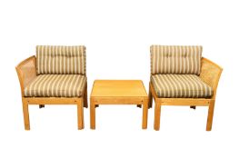 Illum Wikkelso (Danish 1919-1999) for CFC Silkeborg 'Plexus' two seat sofa and table, circa 1960s