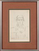 § Laurence Stephen Lowry R.A. (British, 1887-1976) Sketch for Woman with a Beard