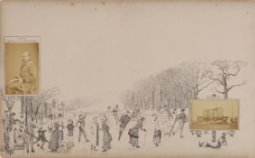 Victorian Photomontage Album pages, c. 1880