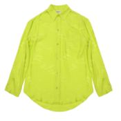 Balenciaga Homewear Neon Green Logo Shirt - Size 34