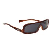 Chanel Havana Narrow Sheild Sunglasses