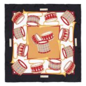 Burberry Heritage Check Drum Silk Scarf