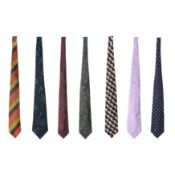Designer Ties Seven Mixed Silk Ties