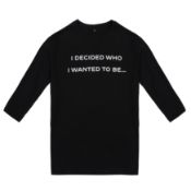 Chanel Black Slogan Long Sleeve T Shirt - Size XXL