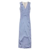 Dolce & Gabbana Cornflower Satin Evening Dress - Size 38
