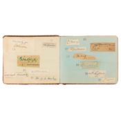 Autograph Album.- Incl. Winston Churchill, Ernest Shackleton early 20th century