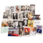 Autograph Collection.- Actors & Entertainers Signed cards