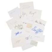 Autograph Collection.- Actors & Authors Signed cards