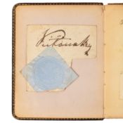Autograph Album.- Incl. Queen Victoria Late 19th century