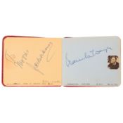 Autograph Albums.- Actors & Entertainers c. 1950s