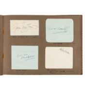 Autograph Album.- Incl. Boris Karloff c. 1930s