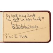 Autograph album.- Incl. Gertrude Lawrence c. 1930s