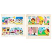 Hargreaves (Roger) Two original colour artworks