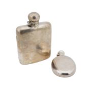 Sheffield 1897 by James Dixon and Sons A Victorian sterling silver spirit hip flask