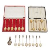 Sheffield 1815 by Nathaniel Smith and Co A George III sterling silver caddy spoon