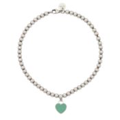 Tiffany & Co. | A 'Return to Tiffany' enamel heart bracelet White metal