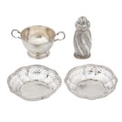 London 1888 by Horace Woodward and Co A Victorian sterling silver sugar caster