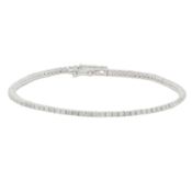 A diamond line bracelet 9ct white gold
