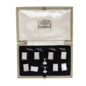 A mother of pearl dress set White metal