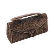 India circa 1980 A late 20th century sterling silver handbag