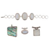 A collection of gem set jewellery