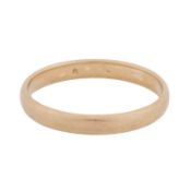 A band ring Yellow metal