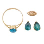 A collection of jewellery Yellow metal