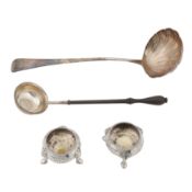 London 1764 by William Withers A George III sterling silver soup ladle