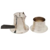 Birmingham 1908 by Adie Brothers An Edwardian sterling silver part- café au lait set