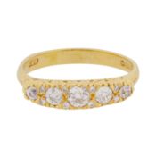 A gold and diamond ring, circa 1987 18 carat yellow gold