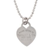 Tiffany & Co, Ι A 'Return to Tiffany' heart necklace Silver