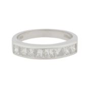 A gold and diamond ring, circa 1998 18 carat white gold