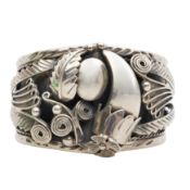 A bangle White metal