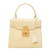 Gucci Buttermilk Lady Lock Top Handle Bag