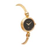 Gucci Black Twisted Bangle Watch