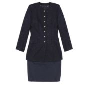 Yves Saint Laurent Navy Jacket and Dress Set - Size 38