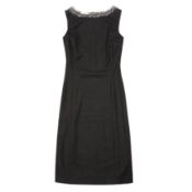 Valentino Grey Marl Wool Shift Dress - Size US 6