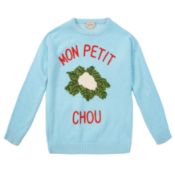 Gucci Junior Blue Wool Mon Petit Chou Knit Jumper - Size 12 Yrs