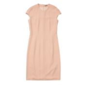 Bottega Veneta Pink Crepe Midi Dress - Size 46