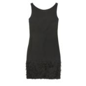 Valentino Black Silk Drape Back Dress - Size US 6