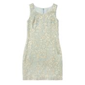 Dolce & Gabbana Blue Silk Brocade Shift Dress - Size 36