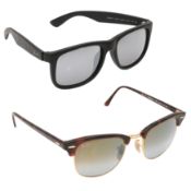 Ray-Ban Clubmaster and Justin Sunglasses
