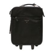 Prada Black Tessuto Rolling Suitcase